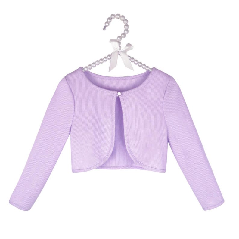Lavender Mermaid Tutu Dress with Matching Long Sleeve Cardigan For 3-7 Years