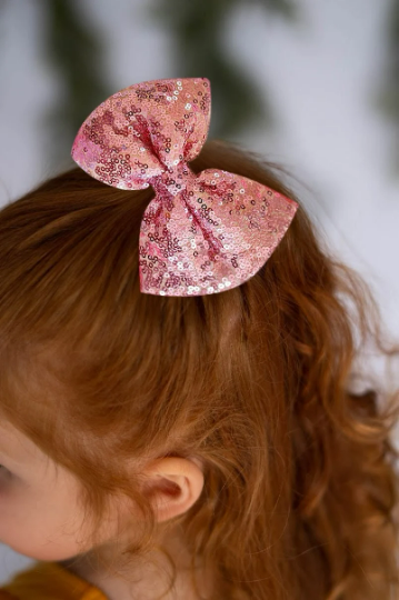 Colorful Sequin Hair Clip-Hair Bow