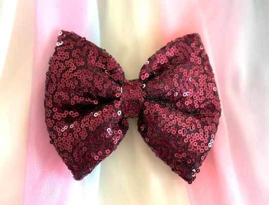 Colorful Sequin Hair Clip-Hair Bow