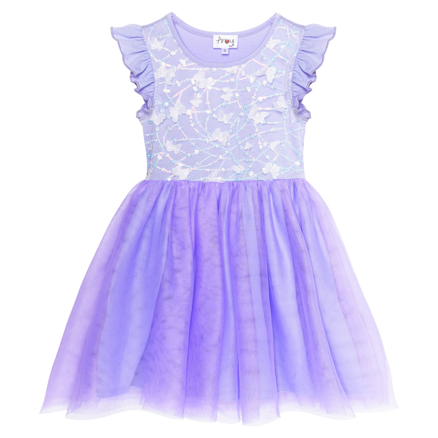 Butterfly Purple Sequin Dress #2204007