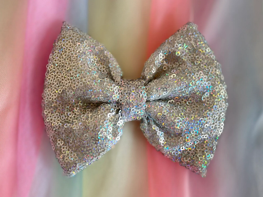 Colorful Sequin Hair Clip-Hair Bow