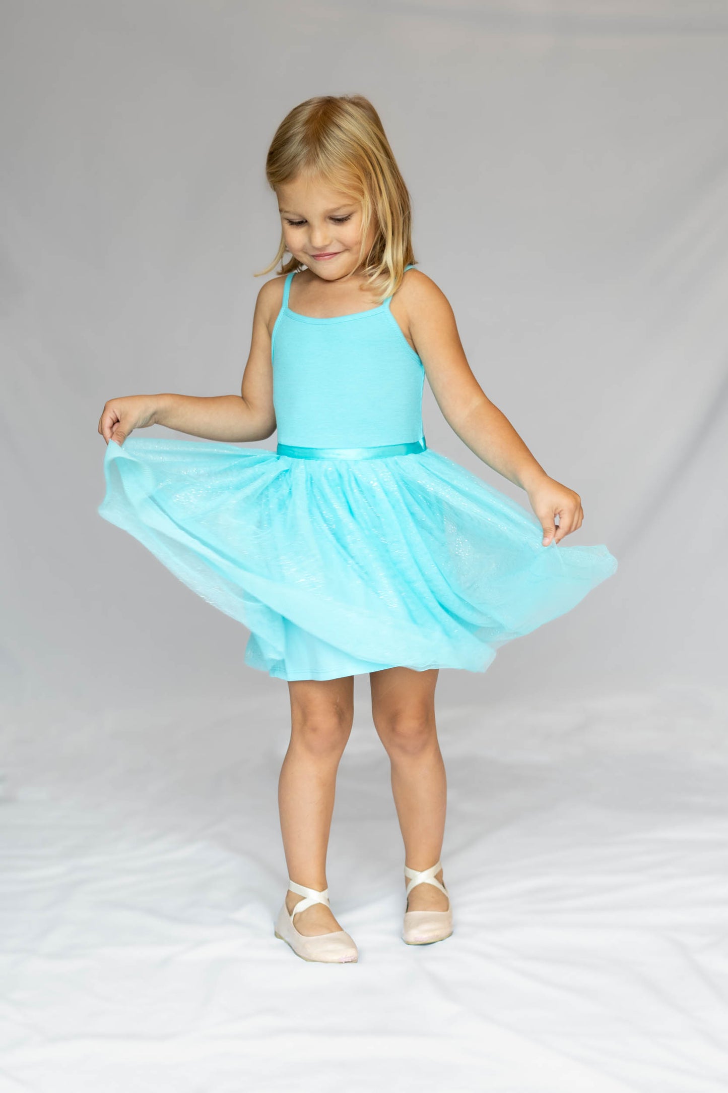 Girl's Ballerina Teal Blue Tutu Dress for 3-7 Years #22001