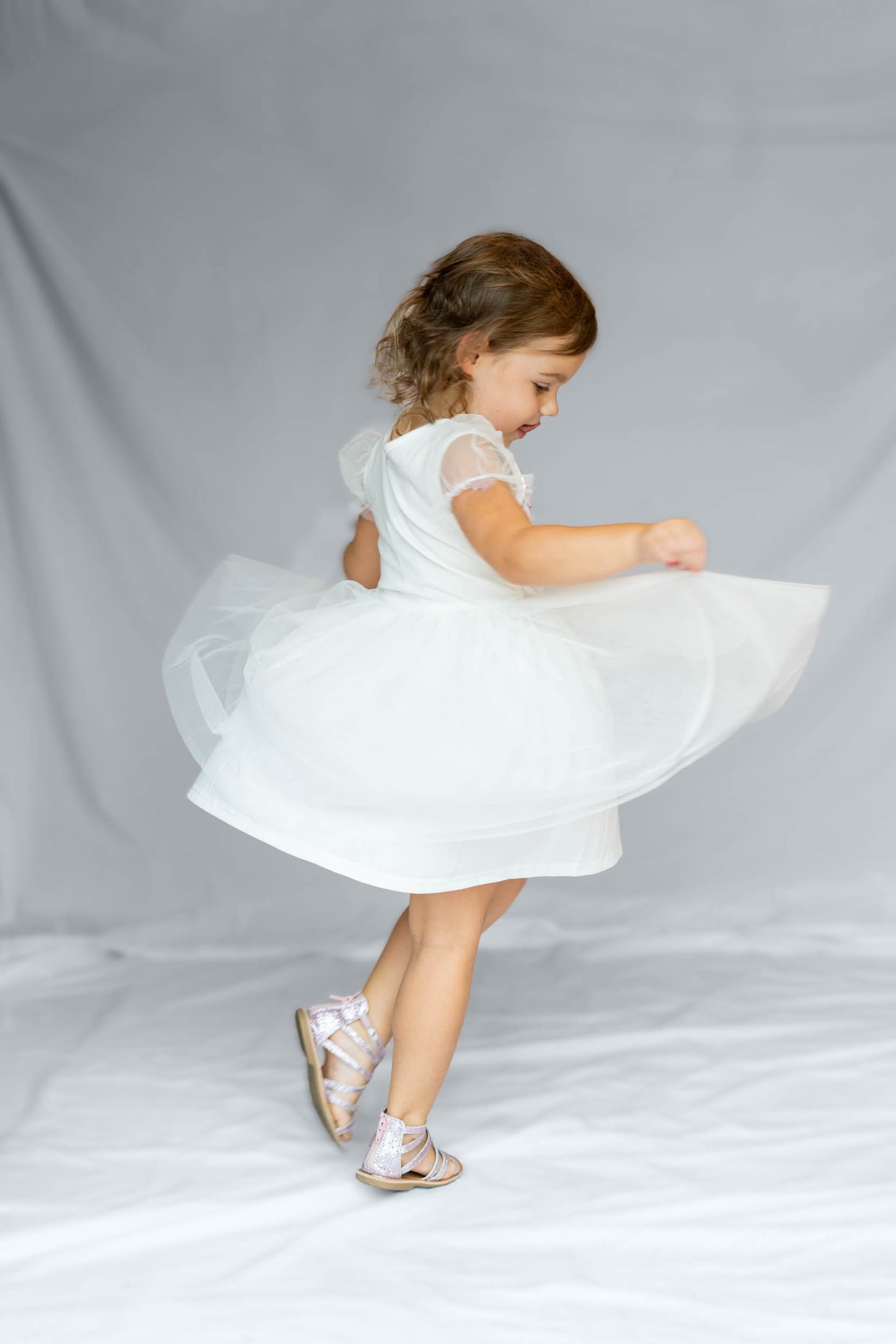 Mermaid White Sequin Dress #2204005