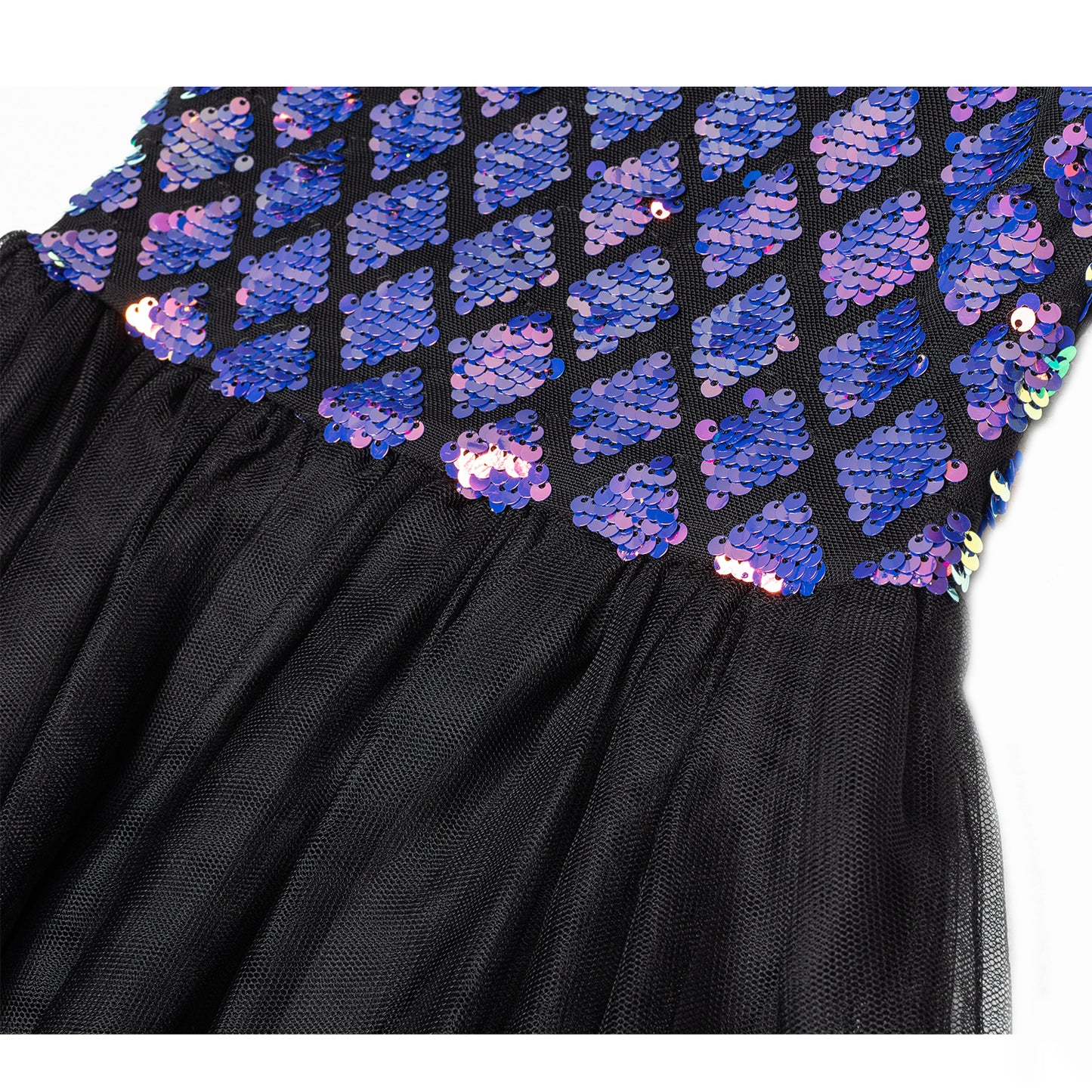 Mermaid Black Sequin Dress #2204005