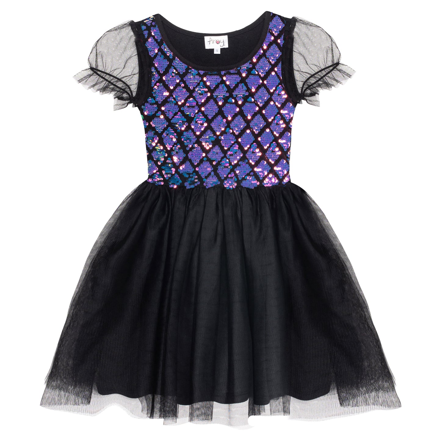 Mermaid Black Sequin Dress #2204005