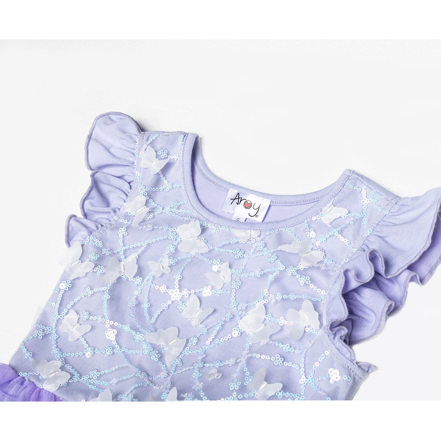 Butterfly Purple Sequin Dress #2204007