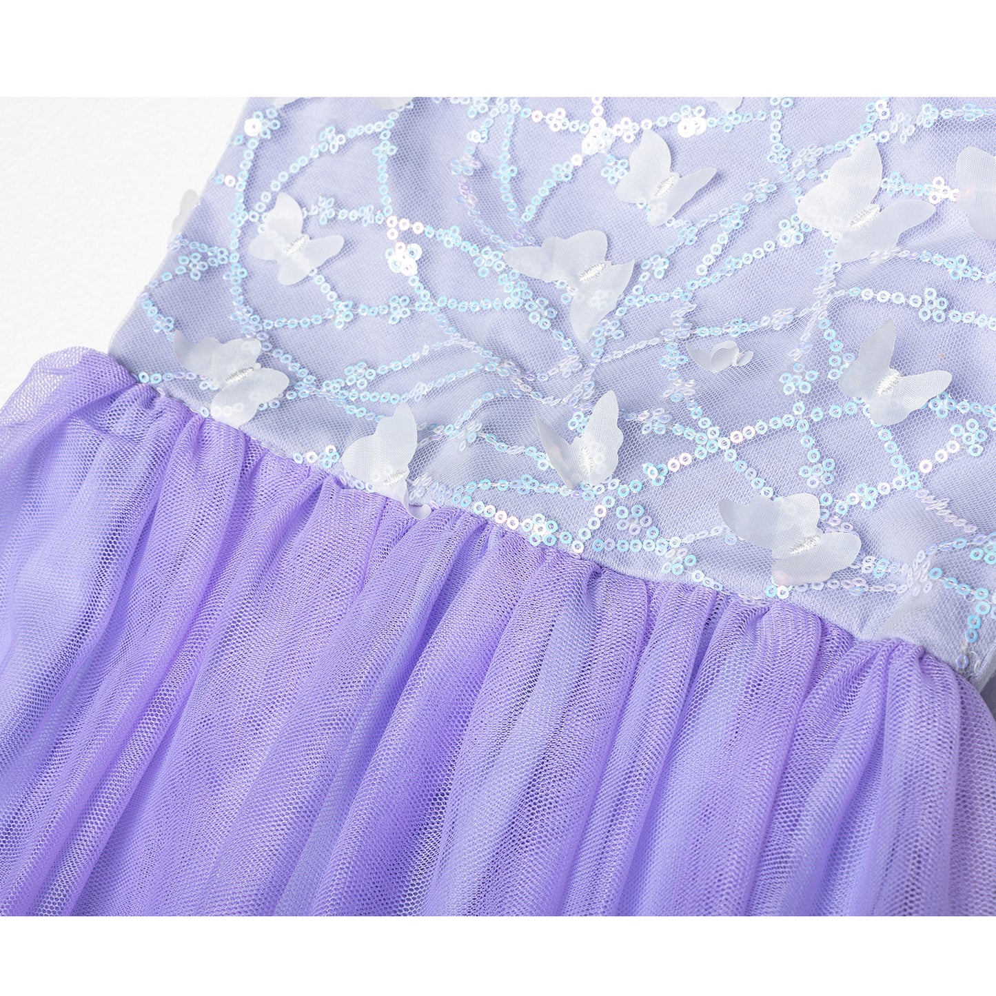 Butterfly Purple Sequin Dress #2204007