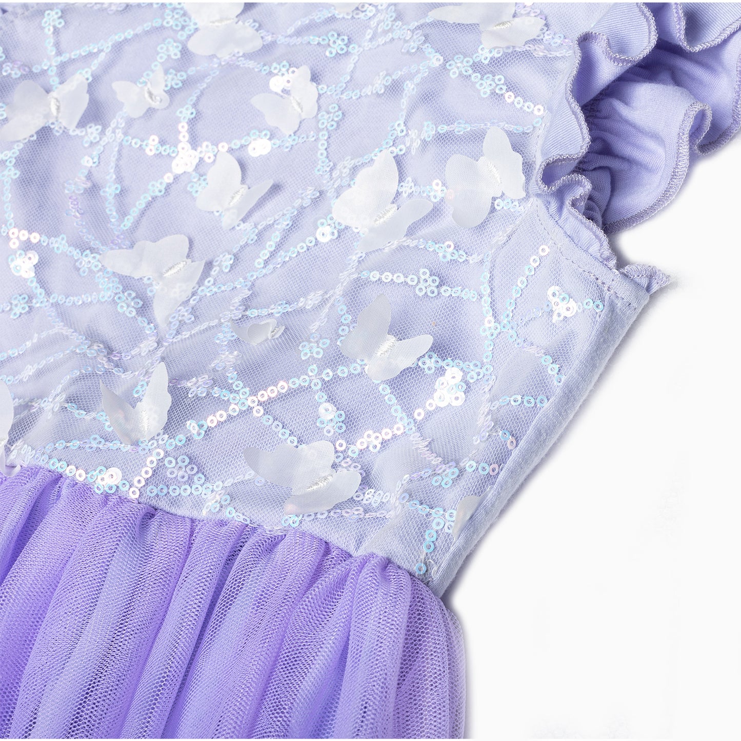 Butterfly Purple Sequin Dress #2204007