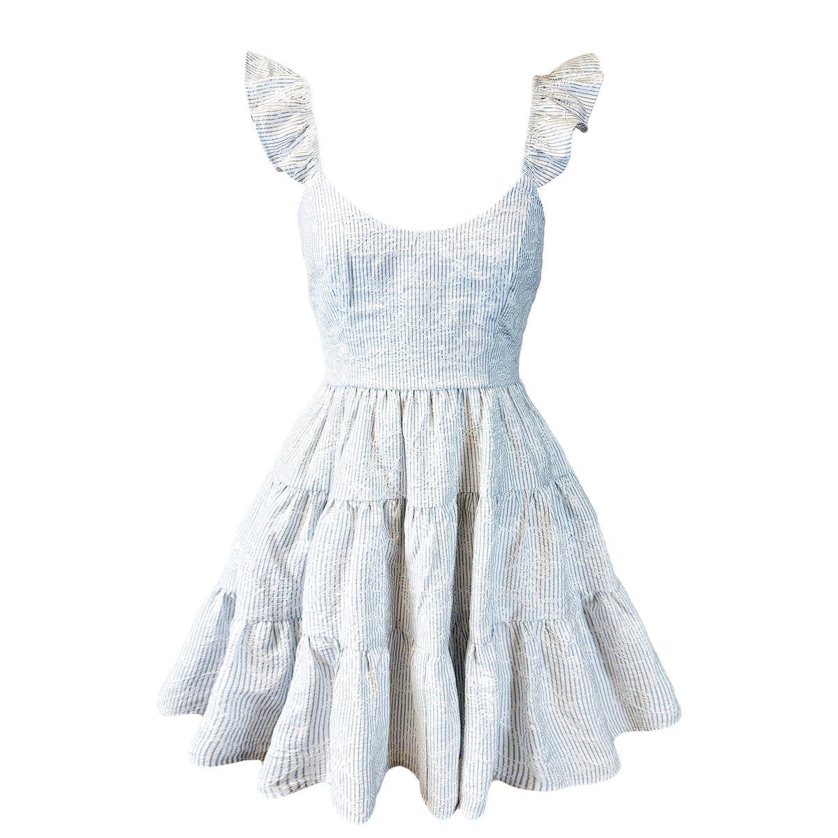 Flutter Sleeve Mini Dress #D6G132