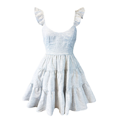 Flutter Sleeve Mini Dress #D6G132