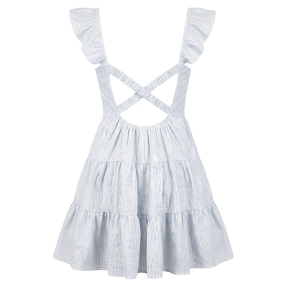 Flutter Sleeve Mini Dress #D6G132