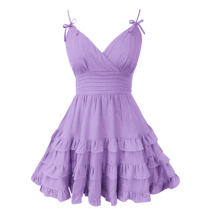 RUFFLE SKIRT DRESS #D6I600