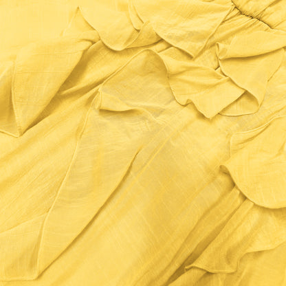 RUFFLED MINI DRESS #D6I601