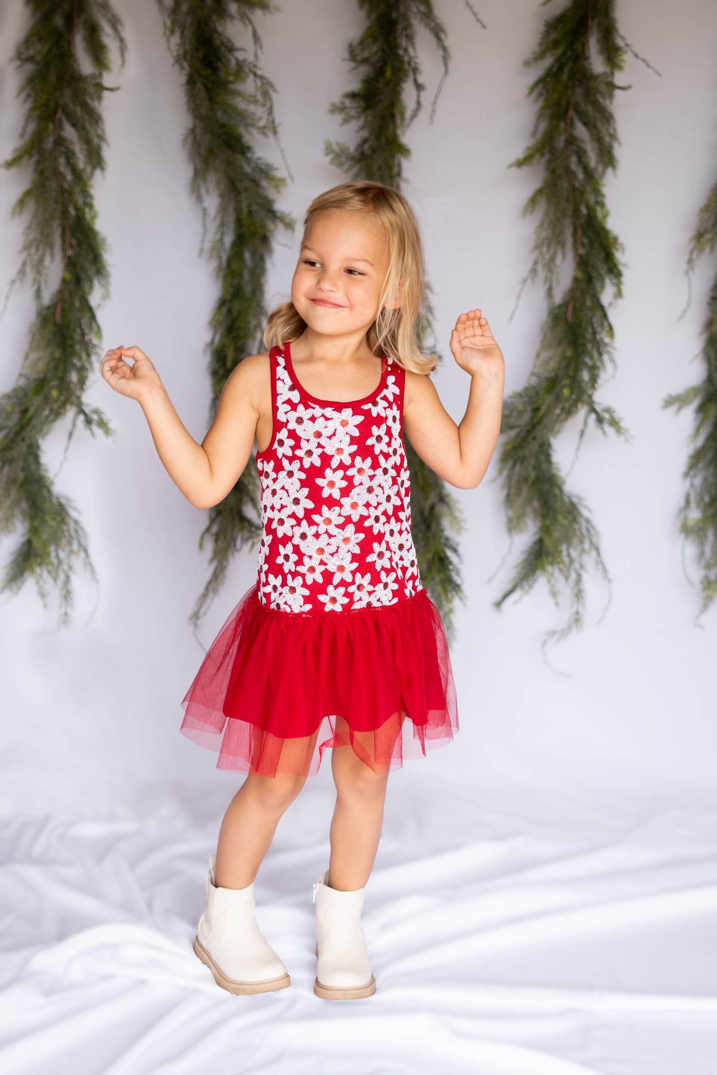 Daisy Red Sequin Dress #2204006