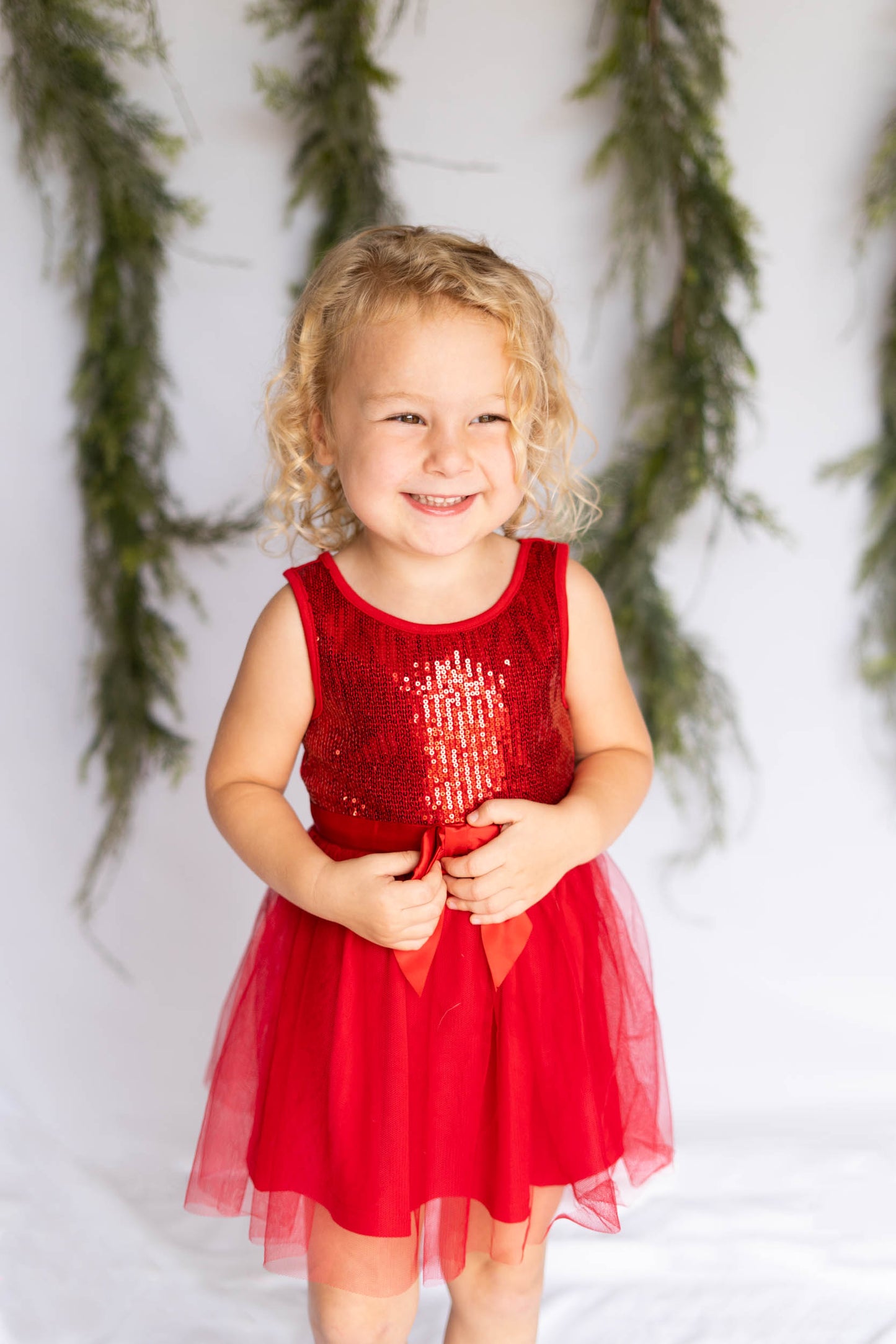 Girls Red SequinTutu Dress for 3-7 Years #22006