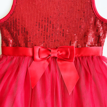 Girls Red SequinTutu Dress for 3-7 Years #22006