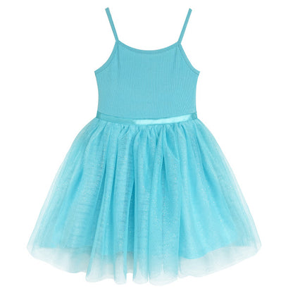 Girl's Ballerina Teal Blue Tutu Dress for 3-7 Years #22001